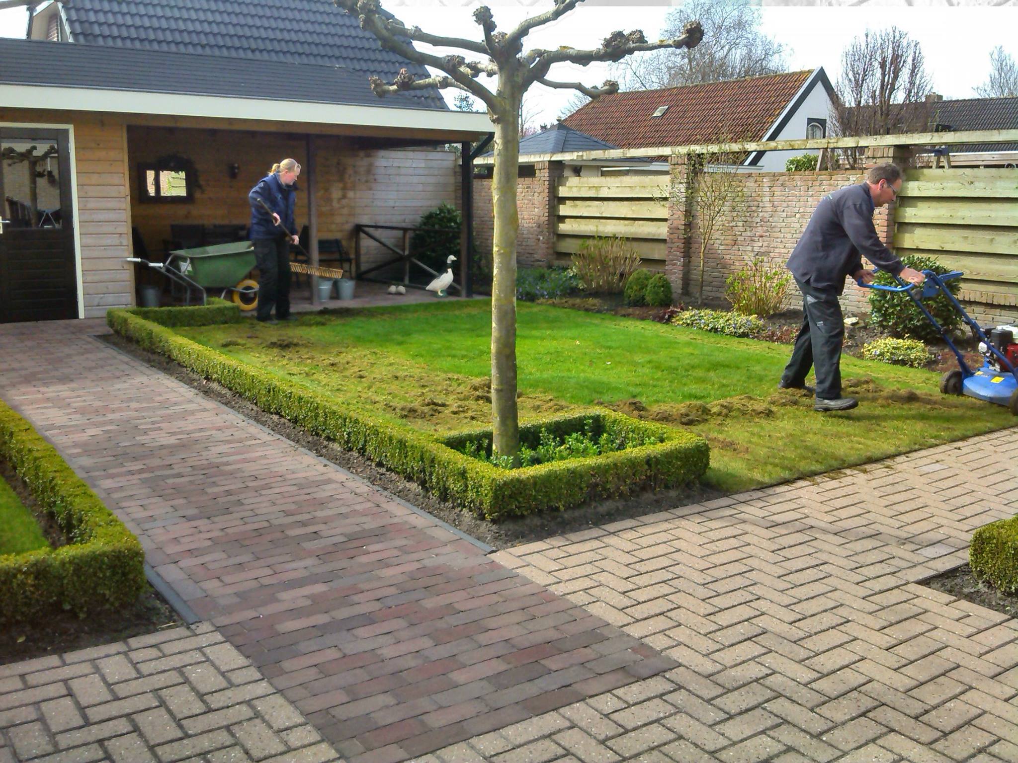 Resultaat van 2 uur Valentijn-tuinonderhoud