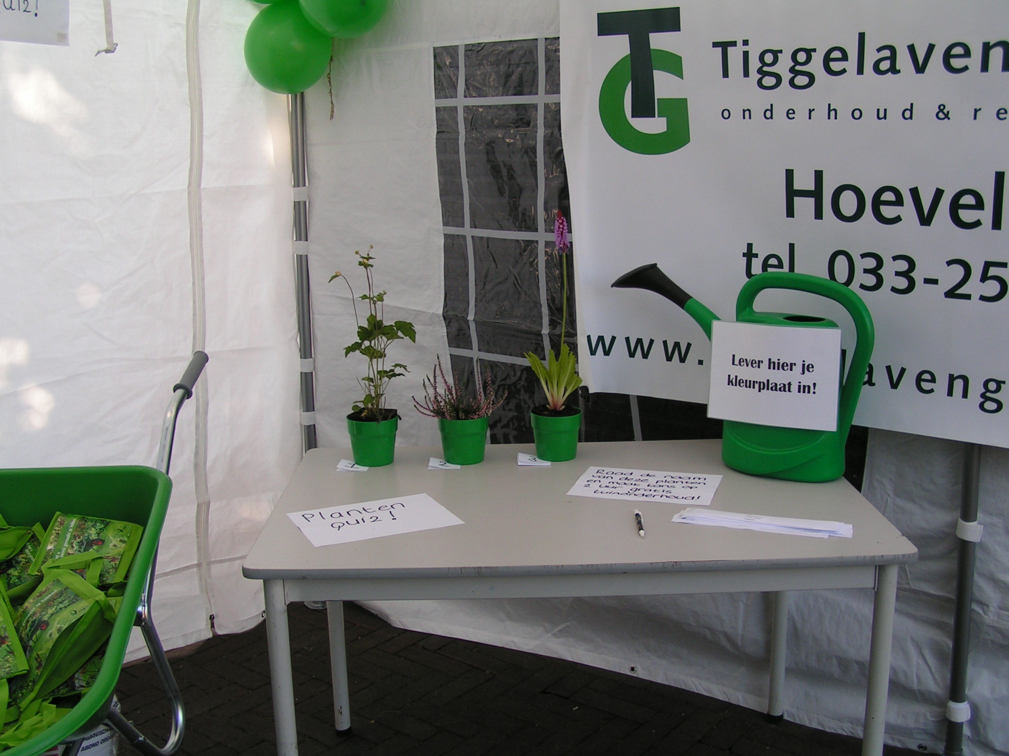 Winnaar plantenquiz tijdens onze opendag!!