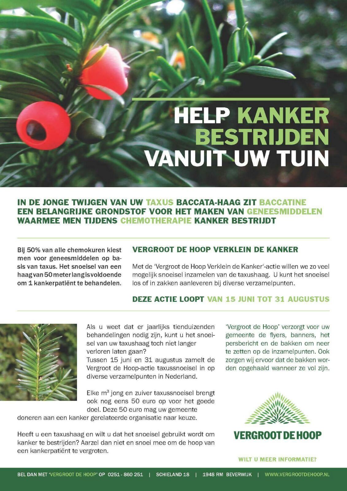 NATIONALE INZAMELACTIE TAXUSSNOEISEL 2016