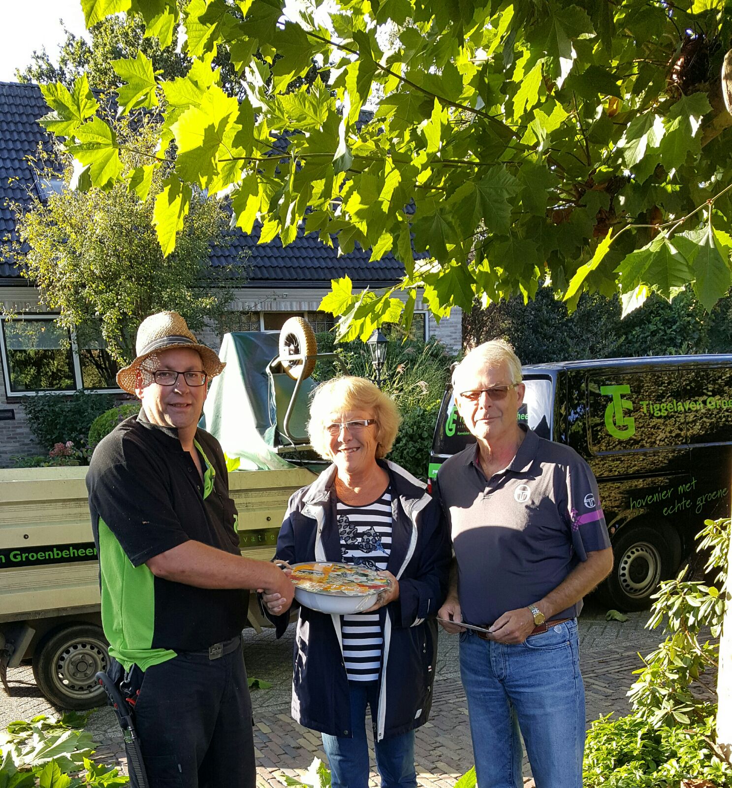 Vandaag heeft de familie Veldhuizen de prijs in ontvangst genomen!!