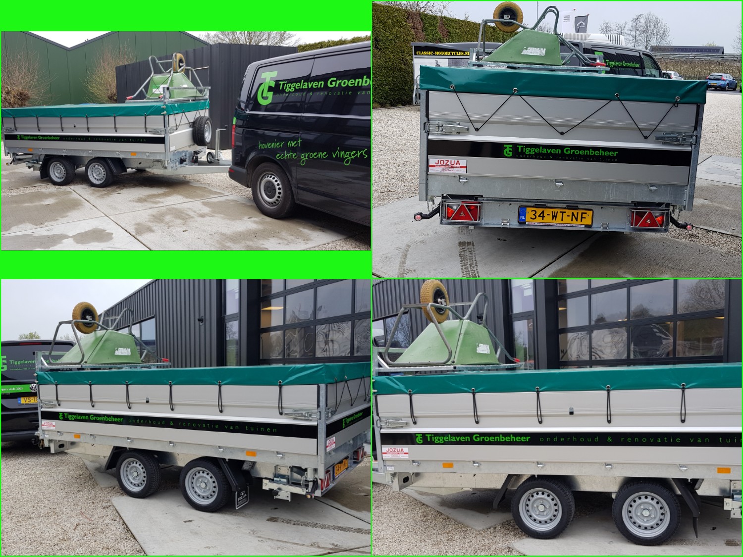 Nieuwe aanhangwagen.