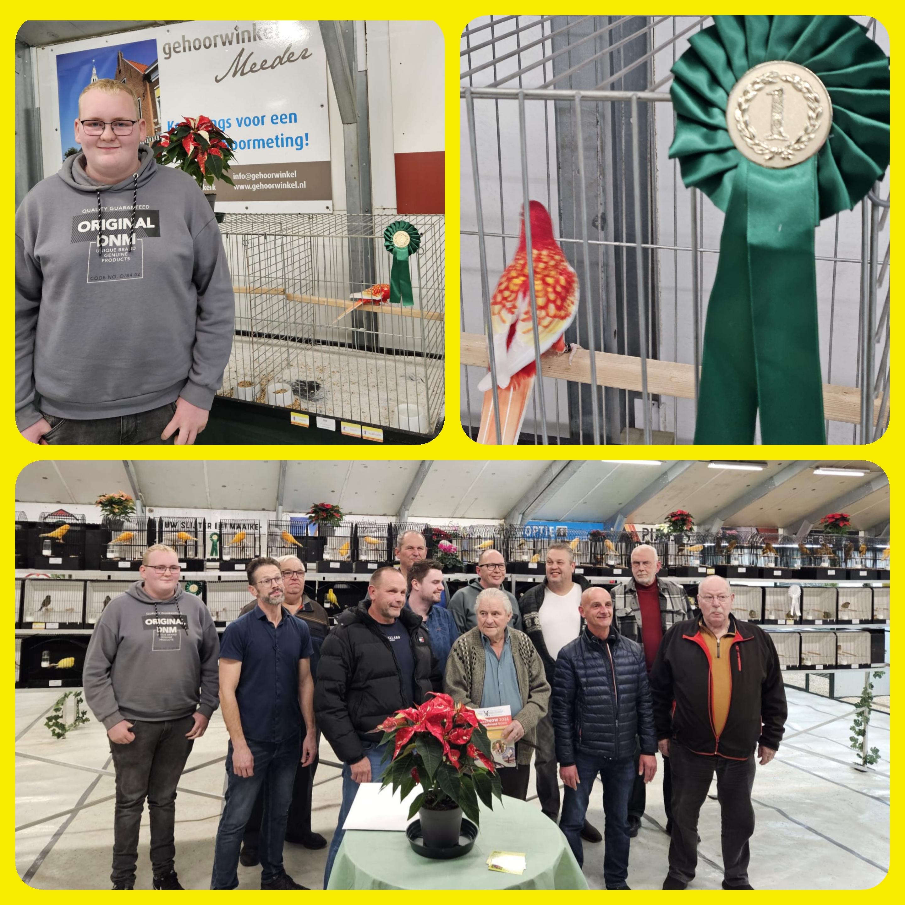 Anthonie jeugdkampioen vogelvereniging de Vogelvriend Nijkerk 